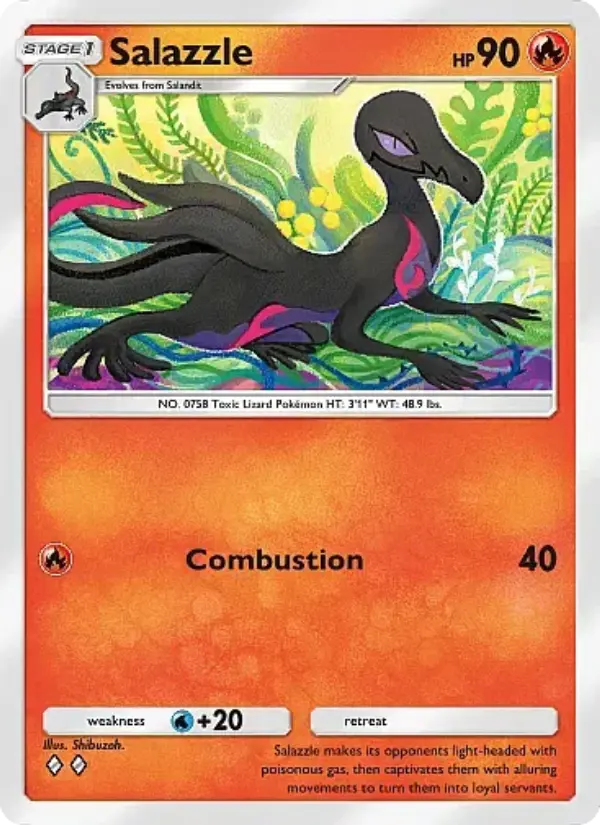Salazzle — Eevee Grove card #015
