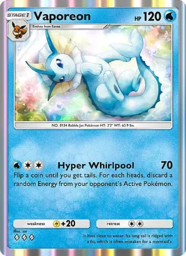 Vaporeon — Eevee Grove card #016