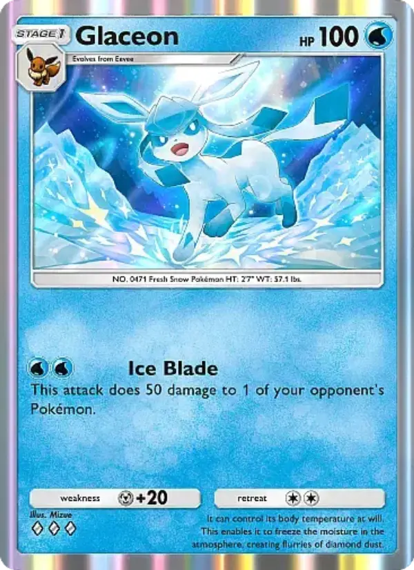 Glaceon — Eevee Grove card #017