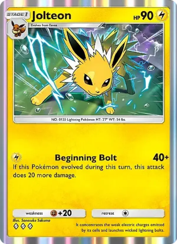 Jolteon — Eevee Grove card #025