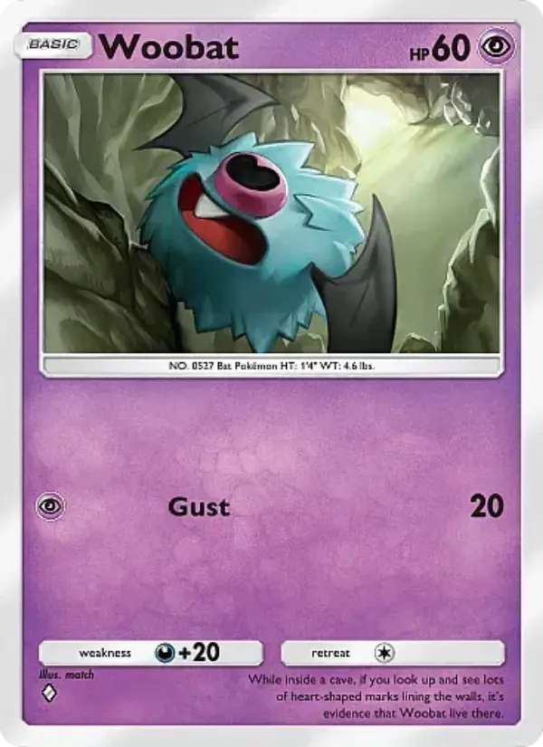 Woobat — Eevee Grove card #029