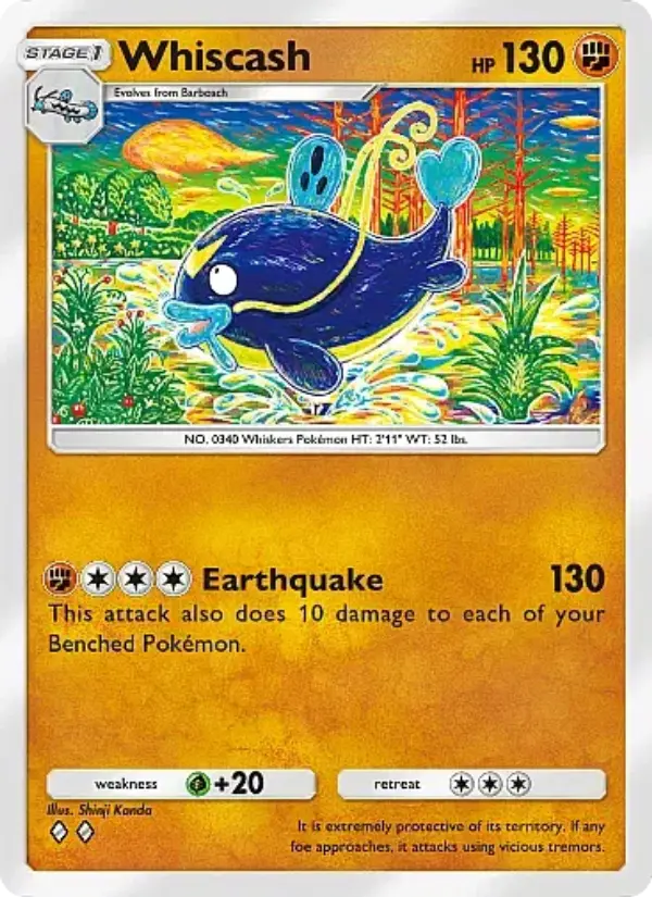 Whiscash — Eevee Grove card #039