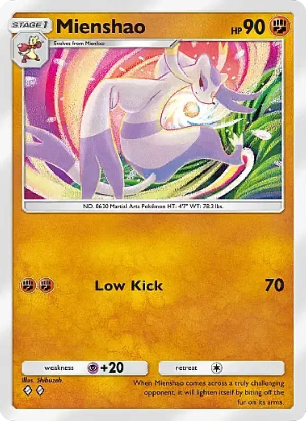Mienshao — Eevee Grove card #041