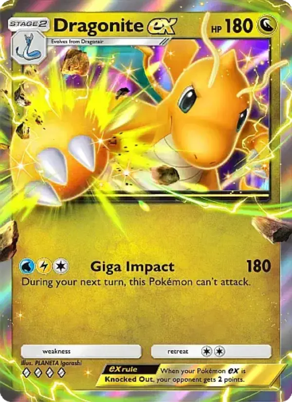 Dragonite ex — Eevee Grove card #053