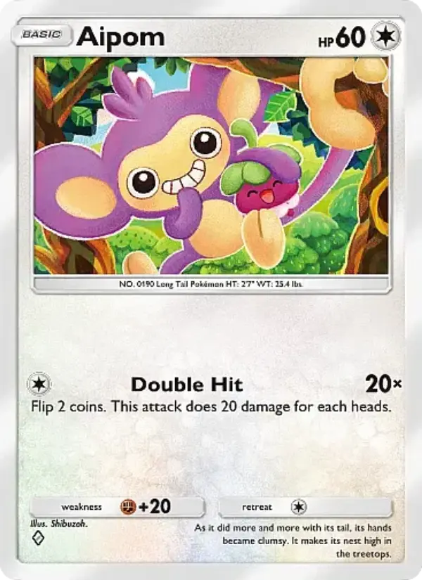 Aipom — Eevee Grove card #058