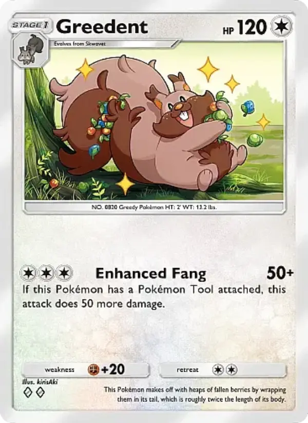 Greedent — Eevee Grove card #065
