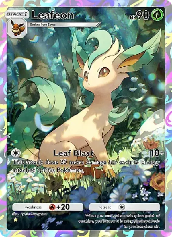 Leafeon — Eevee Grove card #070