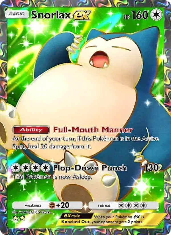 Snorlax ex — Eevee Grove card #084
