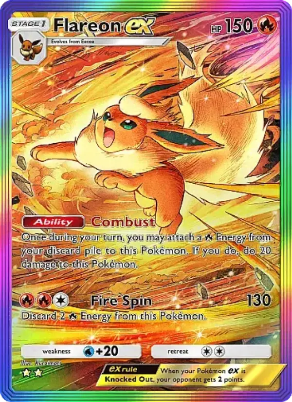 Flareon ex — Eevee Grove card #087