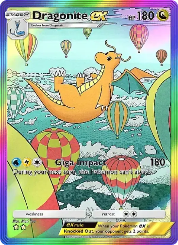 Dragonite ex — Eevee Grove card #090
