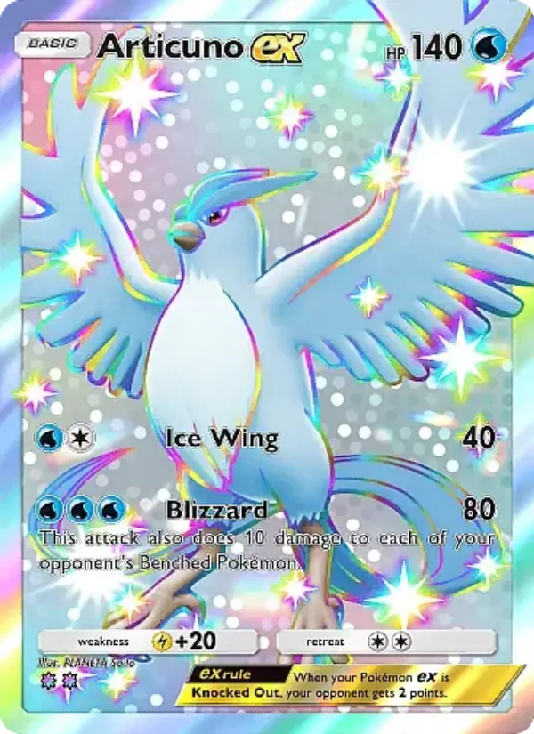 Articuno ex — Eevee Grove card #104