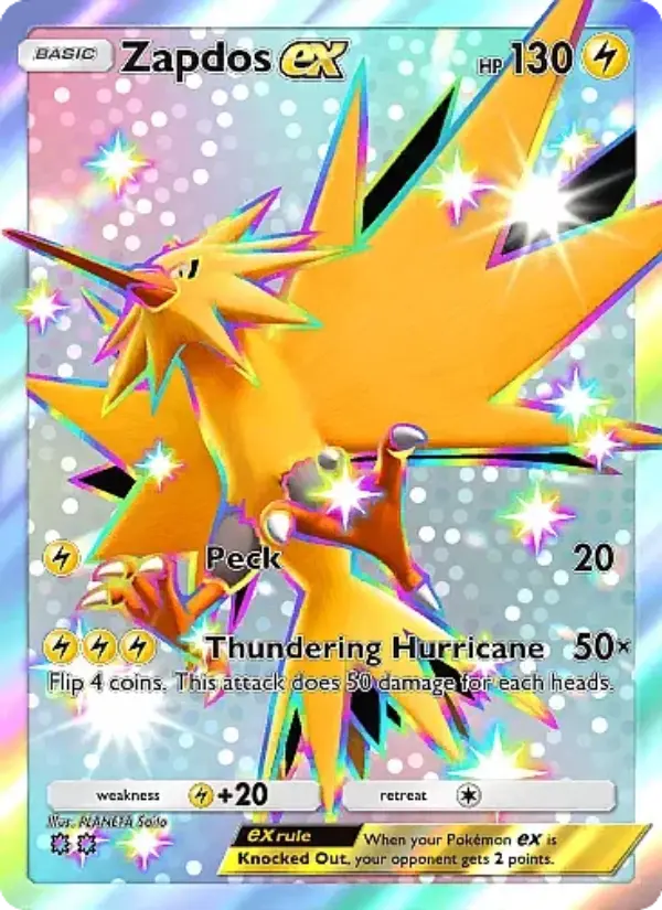 Zapdos ex — Eevee Grove card #105