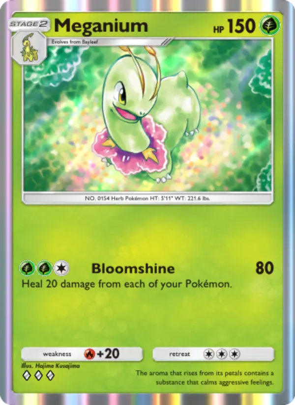 Meganium — Wisdom of Sea and Sky card #010