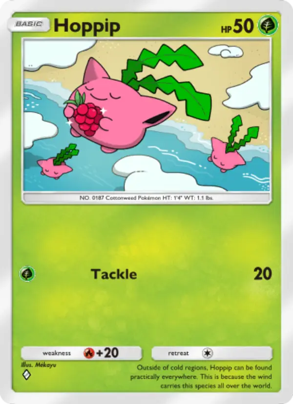 Hoppip — Wisdom of Sea and Sky card #013