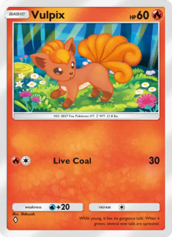 Vulpix — Wisdom of Sea and Sky card #025