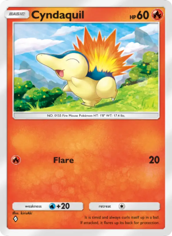 Cyndaquil — Wisdom of Sea and Sky card #027