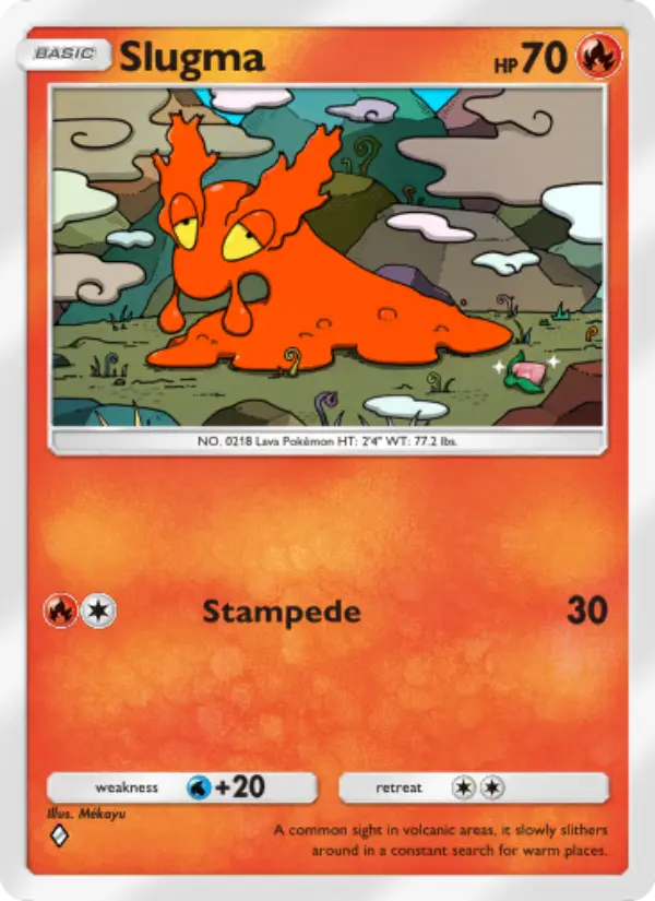 Slugma — Wisdom of Sea and Sky card #030