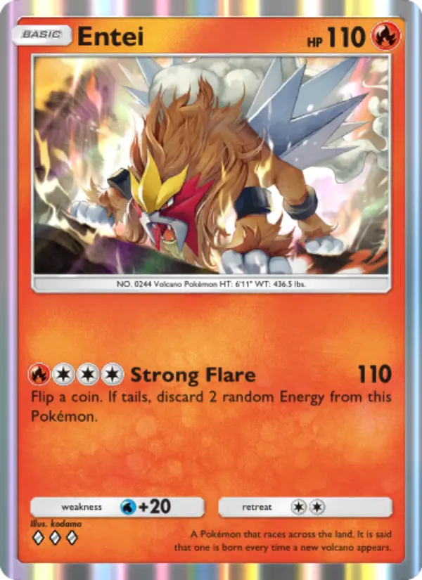 Entei — Wisdom of Sea and Sky card #033