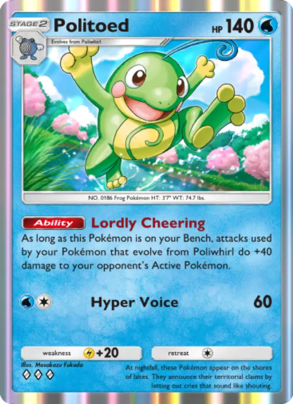 Politoed — Wisdom of Sea and Sky card #040