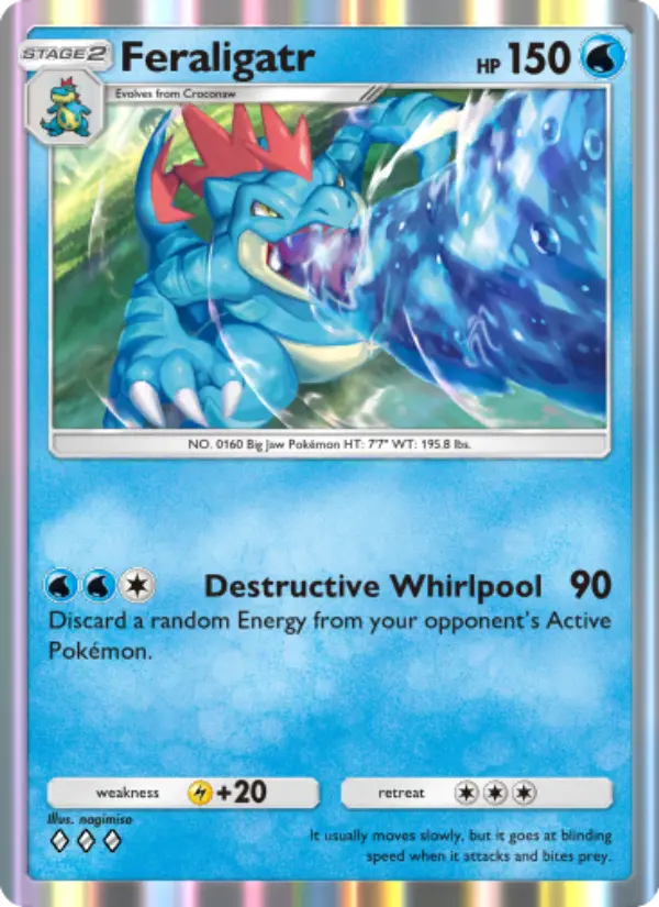 Feraligatr — Wisdom of Sea and Sky card #048
