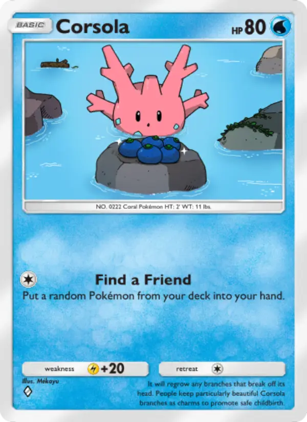 Corsola — Wisdom of Sea and Sky card #054