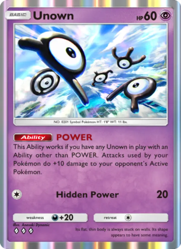 Unown — Wisdom of Sea and Sky card #085