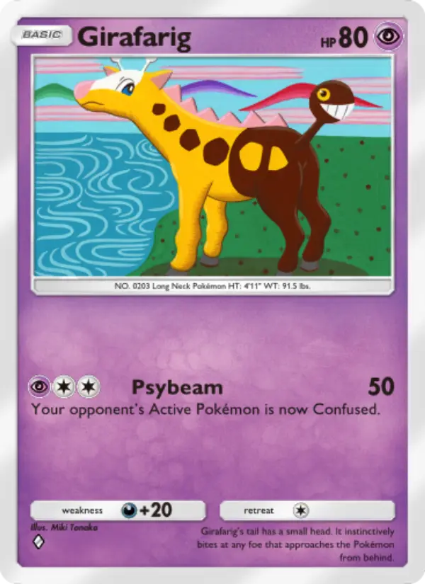 Girafarig — Wisdom of Sea and Sky card #087