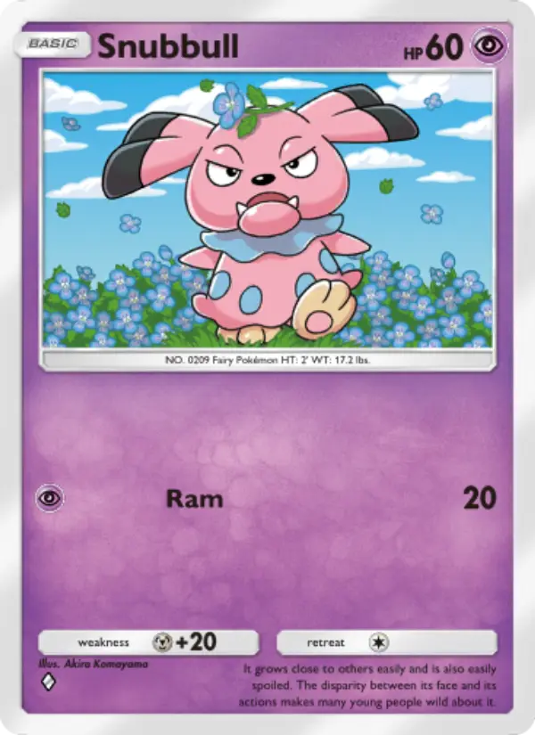 Snubbull — Wisdom of Sea and Sky card #088
