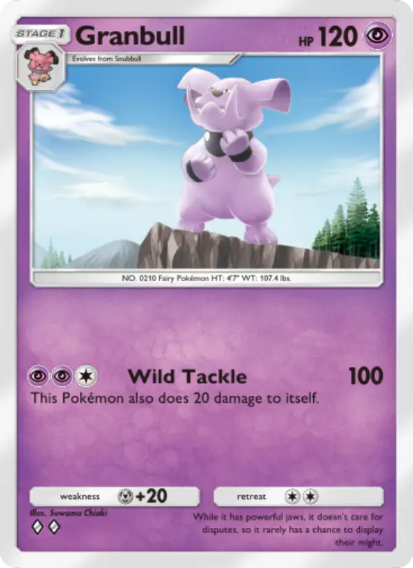 Granbull — Wisdom of Sea and Sky card #089