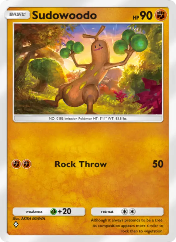 Sudowoodo — Wisdom of Sea and Sky card #093