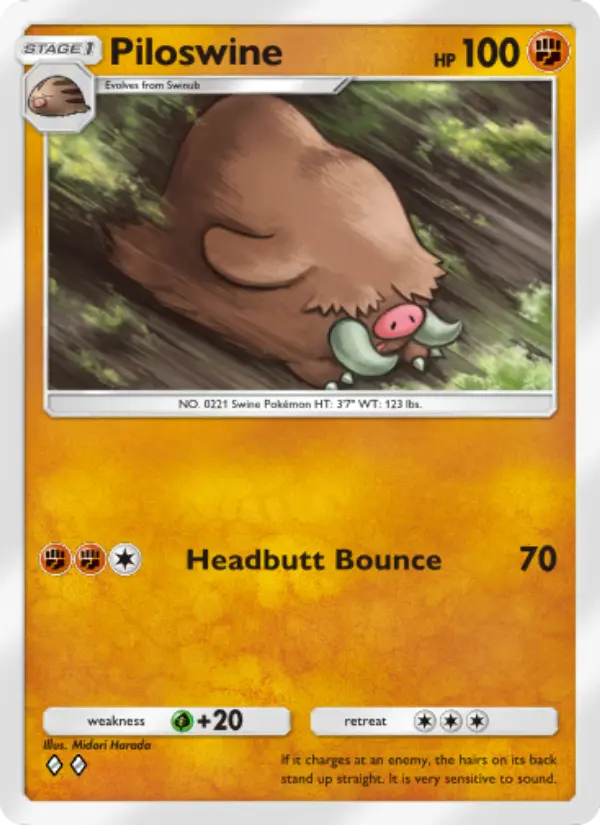 Piloswine — Wisdom of Sea and Sky card #097