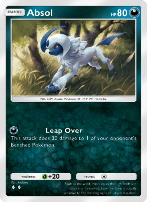 Absol — Wisdom of Sea and Sky card #120