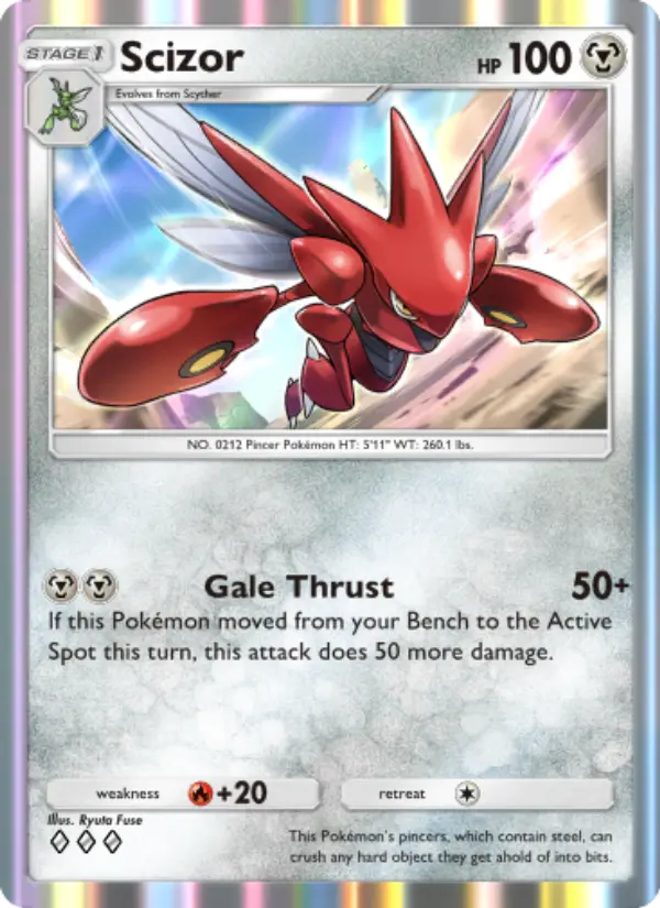 Scizor — Wisdom of Sea and Sky card #123