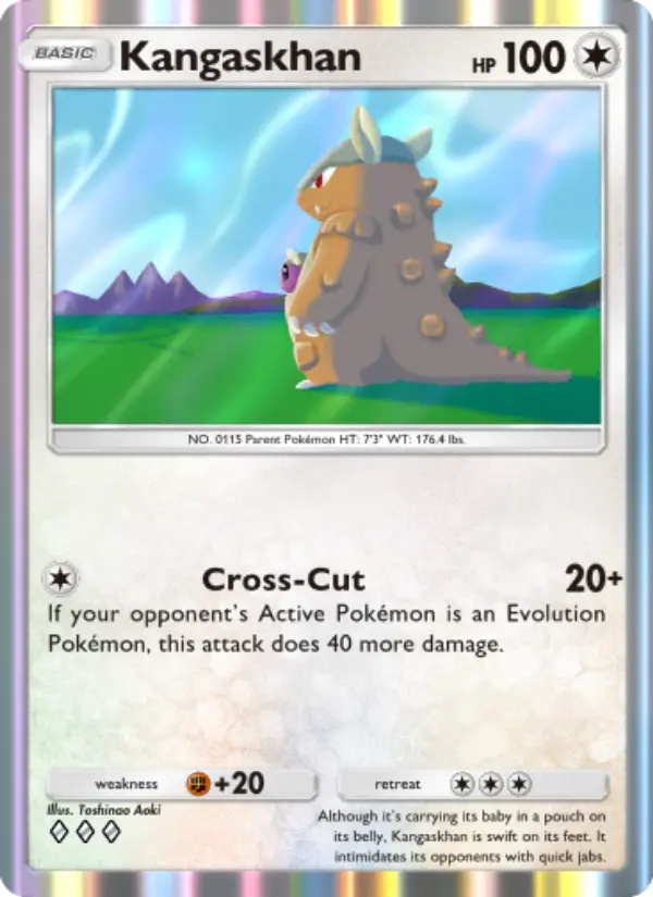 Kangaskhan — Wisdom of Sea and Sky card #133