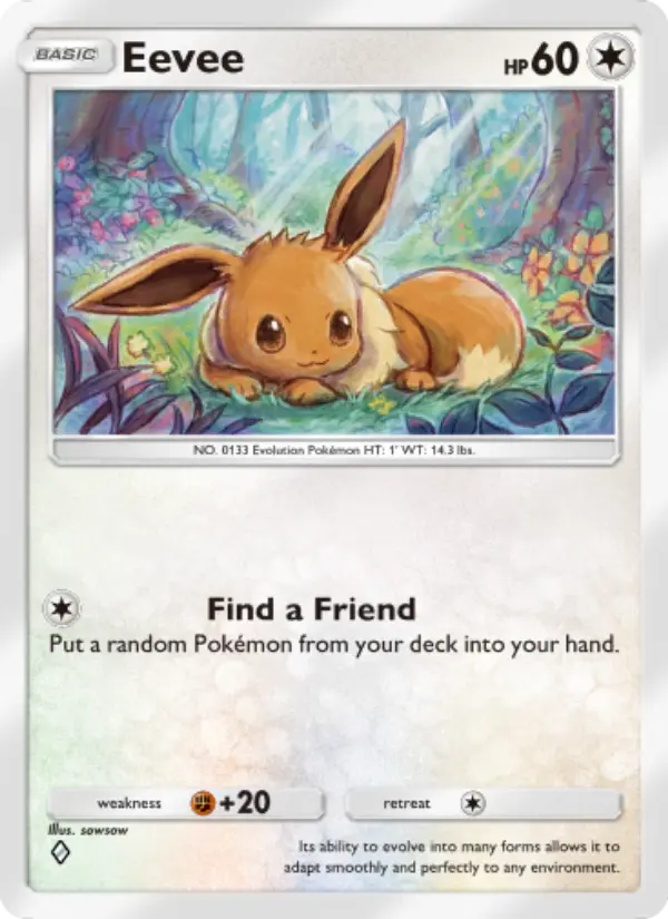Eevee — Wisdom of Sea and Sky card #134