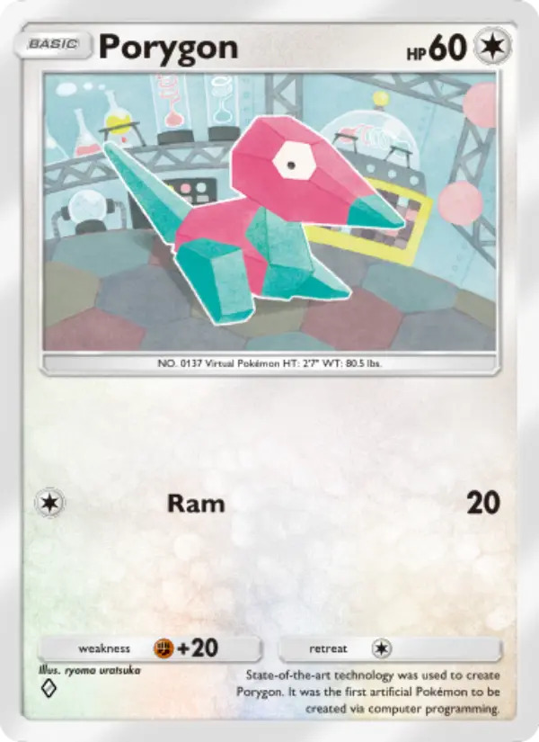 Porygon — Wisdom of Sea and Sky card #135