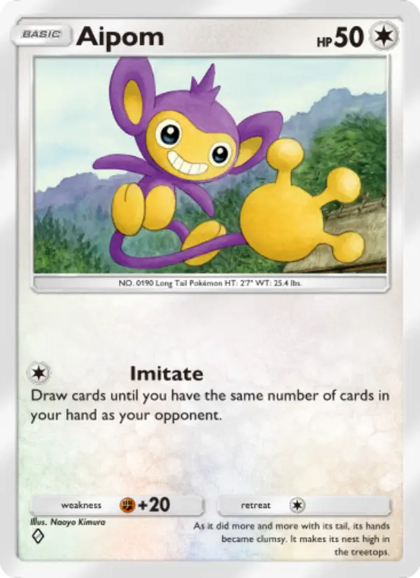 Aipom — Wisdom of Sea and Sky card #142