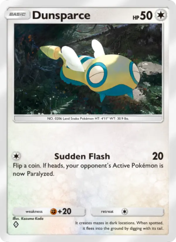 Dunsparce — Wisdom of Sea and Sky card #144