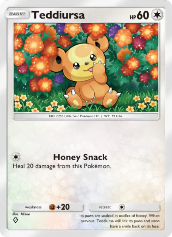 Teddiursa — Wisdom of Sea and Sky card #145