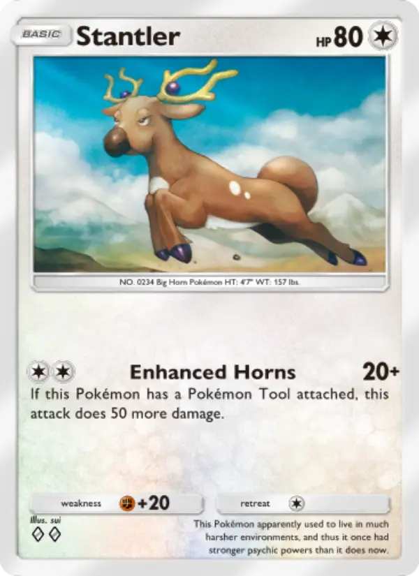 Stantler — Wisdom of Sea and Sky card #147