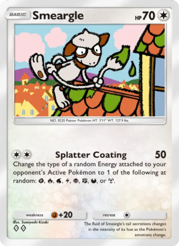 Smeargle — Wisdom of Sea and Sky card #148