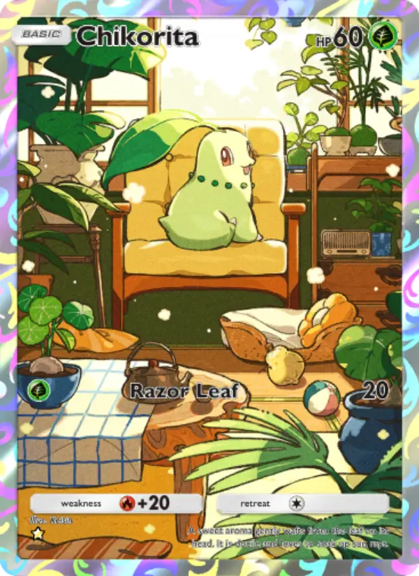Chikorita — Wisdom of Sea and Sky card #162