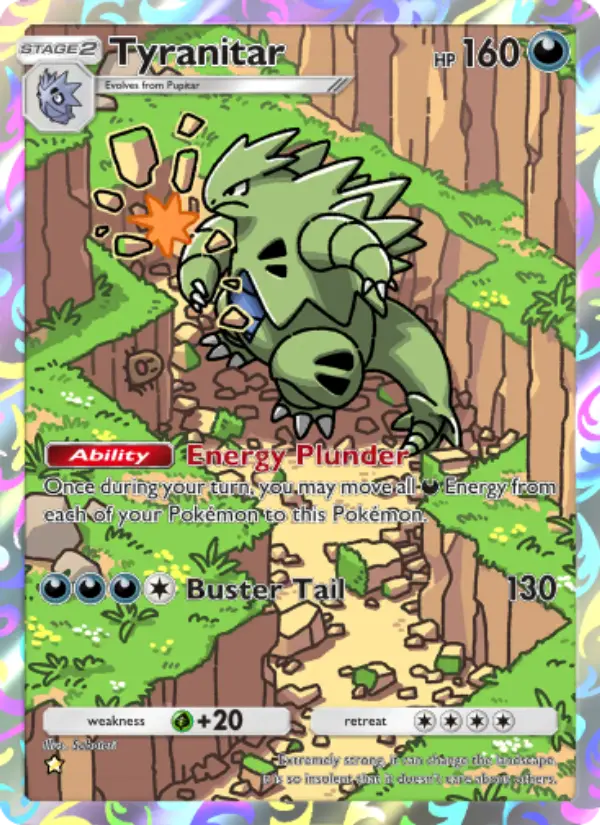Tyranitar — Wisdom of Sea and Sky card #179
