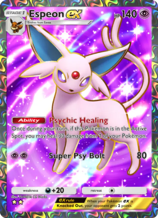 Espeon ex — Wisdom of Sea and Sky card #190