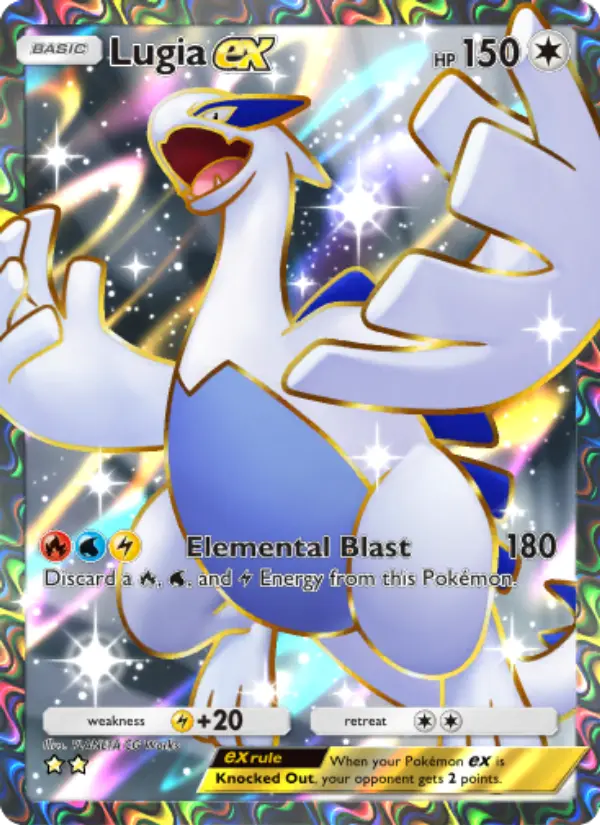 Lugia ex — Wisdom of Sea and Sky card #195