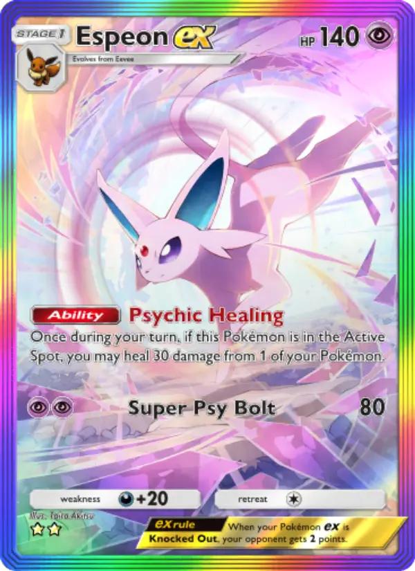 Espeon ex — Wisdom of Sea and Sky card #205
