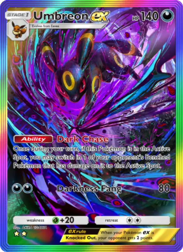 Umbreon ex — Wisdom of Sea and Sky card #208