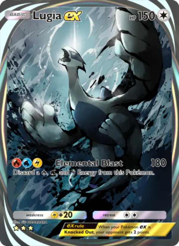 Lugia ex — Wisdom of Sea and Sky card #211