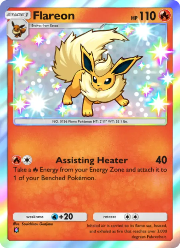 Flareon — Wisdom of Sea and Sky card #213