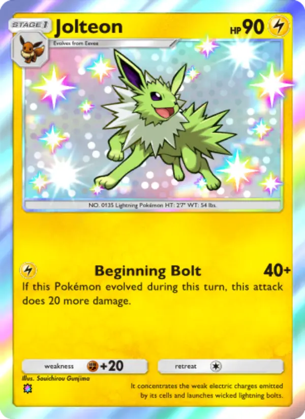 Jolteon — Wisdom of Sea and Sky card #219